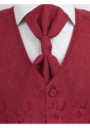 Westen-Set mit Ornamenten Rot Lorenzo Guerni Westen-Set mit Ornamenten Rot Lorenzo Guerni