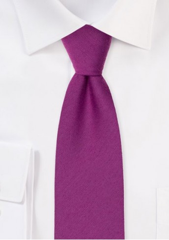 Krawatte einfarbig melierte Struktur pinkfarben