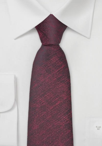 Krawatte weinrot marmoriert