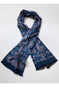 Krawattenschal  Paisleymotiv marineblau