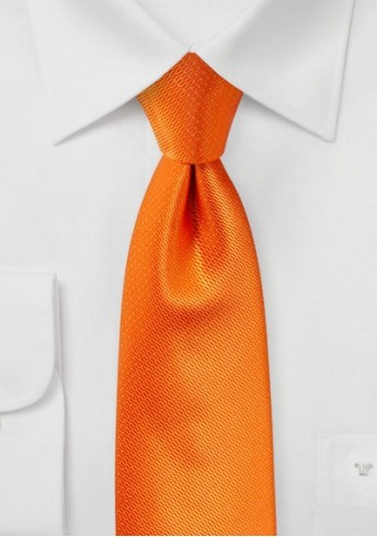 Krawatte Struktur uni orange