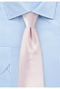 Krawatte strukturiert uni blassrosa