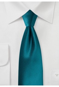 Krawatte strukturiert uni blaugrün