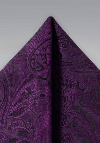 Ziertuch verspieltes Paisley-Motiv violett