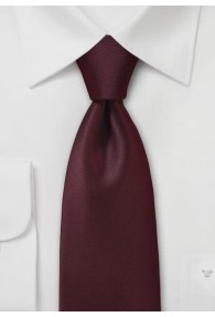 Krawatte italienische Seide braunrot monochrom