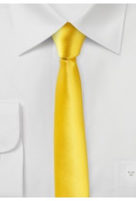 Extra schmal geformte Krawatte goldgelb