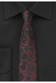 XXL-Krawatte Mosaik-Design weinrot
