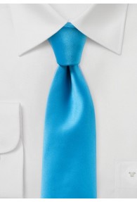 Modische Krawatte monochrom cyanblau