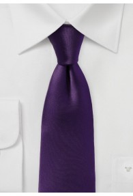 Modische Krawatte einfarbig aubergine