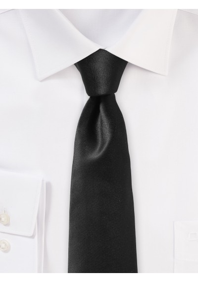 Seiden-Krawatte eleganter Lüster tintenschwarz