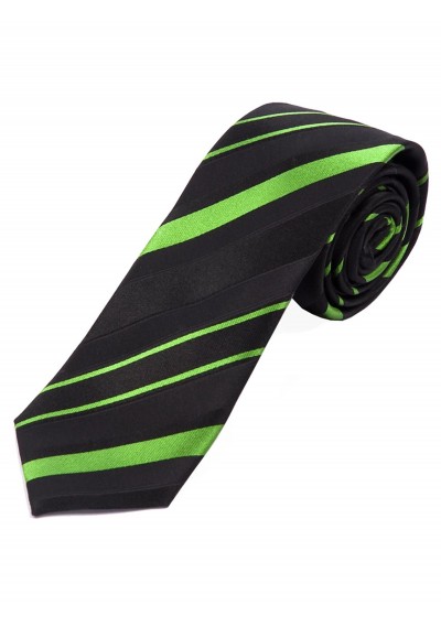 Krawatte Linien grün tintenschwarz