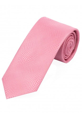 Krawatte schmal Struktur-Dekor rosa 