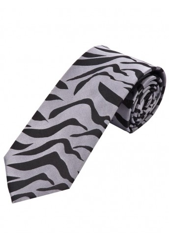 Krawatte Wellen-Dekor silber