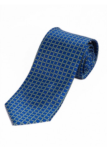 Krawatte edle Waffel-Struktur königsblau blassgrün