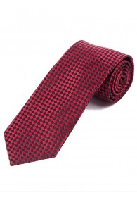 Krawatte edle Netz-Struktur schwarz rot