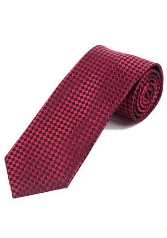 Krawatte edle Netz-Struktur schwarz rot