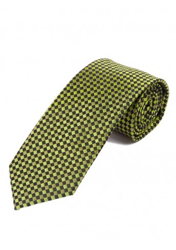 Krawatte dezente Gitter-Struktur tiefschwarz waldgrün