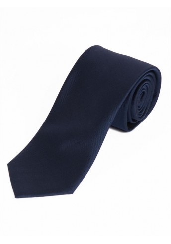 Satin-Businesskrawatte Seide monochrom navyblau Satin-Businesskrawatte Seide monochrom navyblau