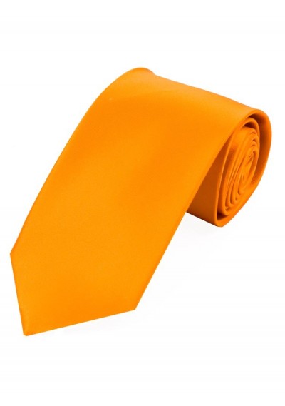 Satin-Krawatte Seide einfarbig goldgelb