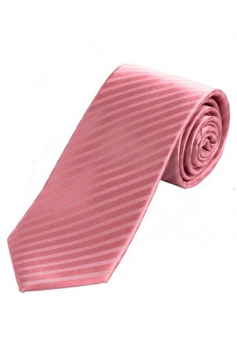 Herrenkrawatte einfarbig Linien-Oberfläche rosa