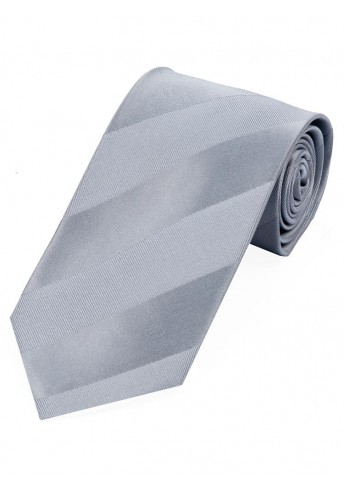 Krawatte einfarbig Linien-Struktur mittelgrau
