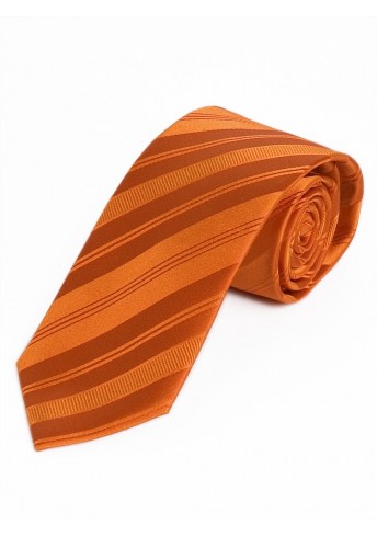 Schmale Krawatte monochrom Streifen-Oberfläche orange