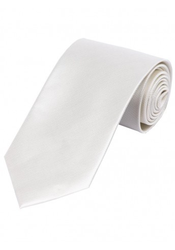 Schmale Krawatte monochrom Streifen-Oberfläche perlweiß