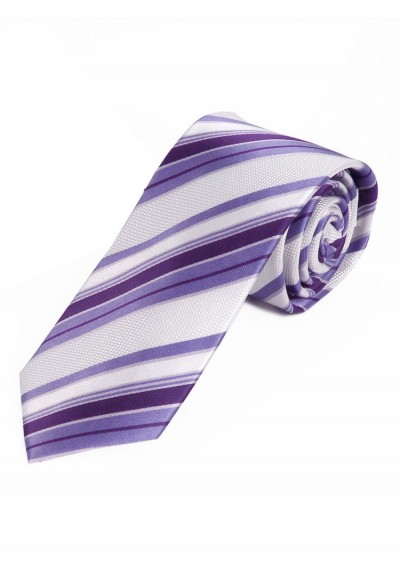 Krawatte dünne Streifen weiß violett