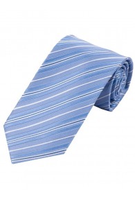 Markante Krawatte gestreift eisblau perlweiß navyblau