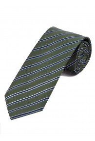 Perfekte Krawatte Streifendessin tannengrün dunkelblau weiß