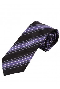 Optimale Krawatte Streifenmuster dunkelgrau purpur perlweiß