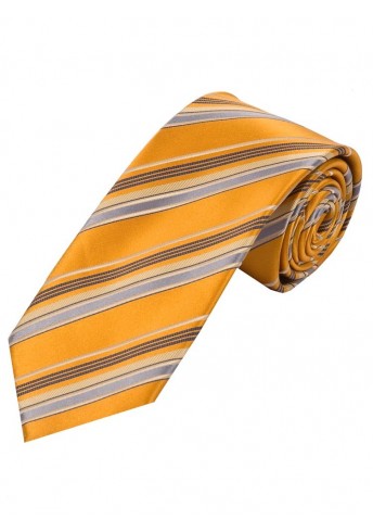 Perfekte Krawatte Streifendesign kupfer-orange hellgrau creme Perfekte Krawatte Streifendesign kupfer-orange hellgrau creme