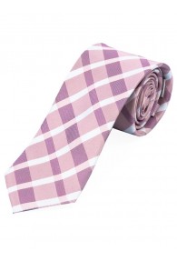 Glencheckdesign-Krawatte rosa weiß