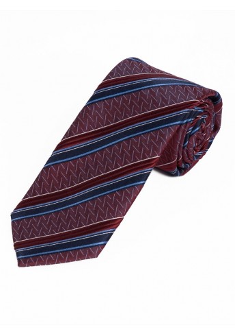 Krawatte Struktur-Pattern Linien bordeauxrot navyblau