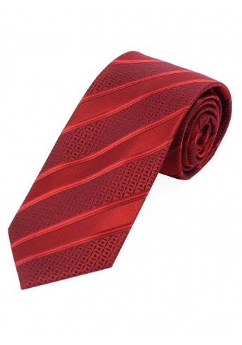 Krawatte Struktur-Dekor Streifen rot rubin