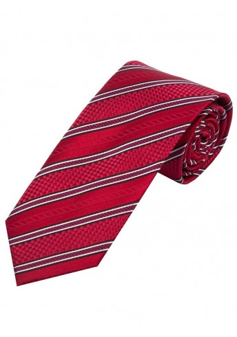 Krawatte Struktur-Muster Streifen rot schneeweiß