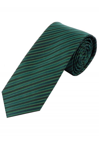 Krawatte Blockstreifen dunkelgrün und schwarz
