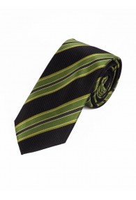 XXL-Krawatte Blockstreifen dunkelgrün und schwarz