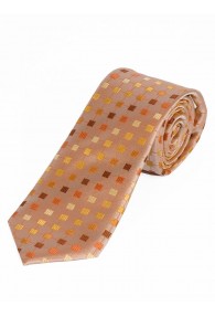 XXL-Krawatte stilsichere Waffel-Struktur orange