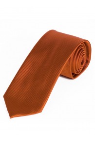 XXL-Krawatte einfarbig Streifen-Struktur kupfer