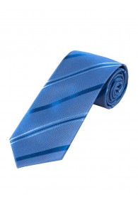 Streifen-Krawatte XXL hellblau royalblau