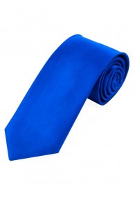 Lange Satin-Krawatte Seide einfarbig blau