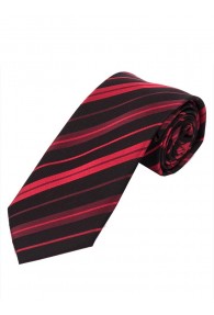 XXL Streifen-Krawatte schwarz rot