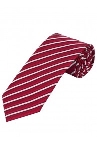 XXL-Streifen-Krawatte  rot und weiß