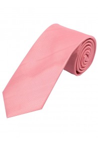 XXL-Krawatte monochrom Streifen-Struktur rosé
