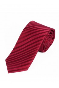 Sevenfold-Krawatte  unifarben rot Streifenstruktur