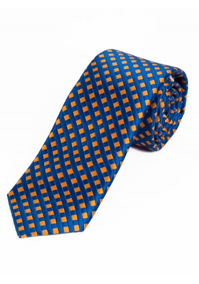 Breite Krawatte stilvolle Gitter-Oberfläche royal kupfer-orange