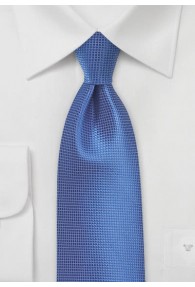 Krawatte monochrom ultramarinblau strukturiert