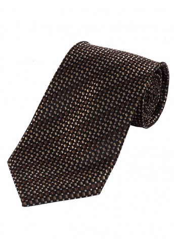 Krawatte extra breit dunkelbraun Struktur-Dekor