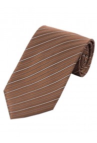 Markante Krawatte breit  gestreift braun tintenschwarz weiß